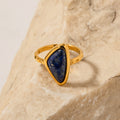 Gold Triangle Ring for Women | Adjustable Stainless Steel