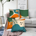 Abstract Morandi Color Geometric Pillow Cover 18x18in