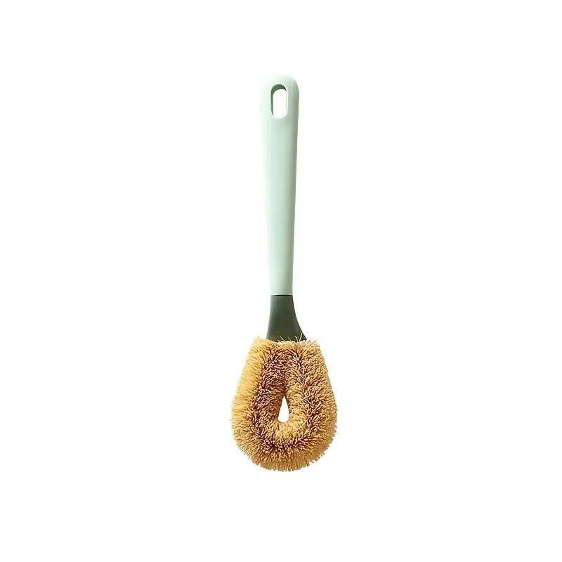 Eco-Friendly Long Handled Coconut Fiber Dish Brush