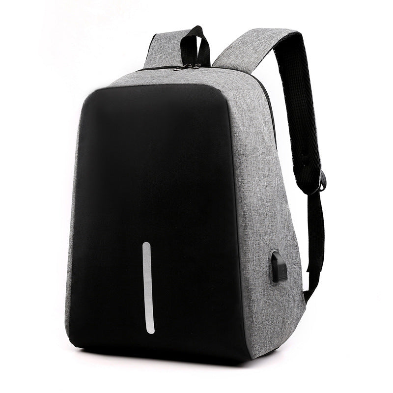Fashion Anti-Theft USB Backpack – Water-Resistant Oxford, Fits 15" Laptop, 20-35L