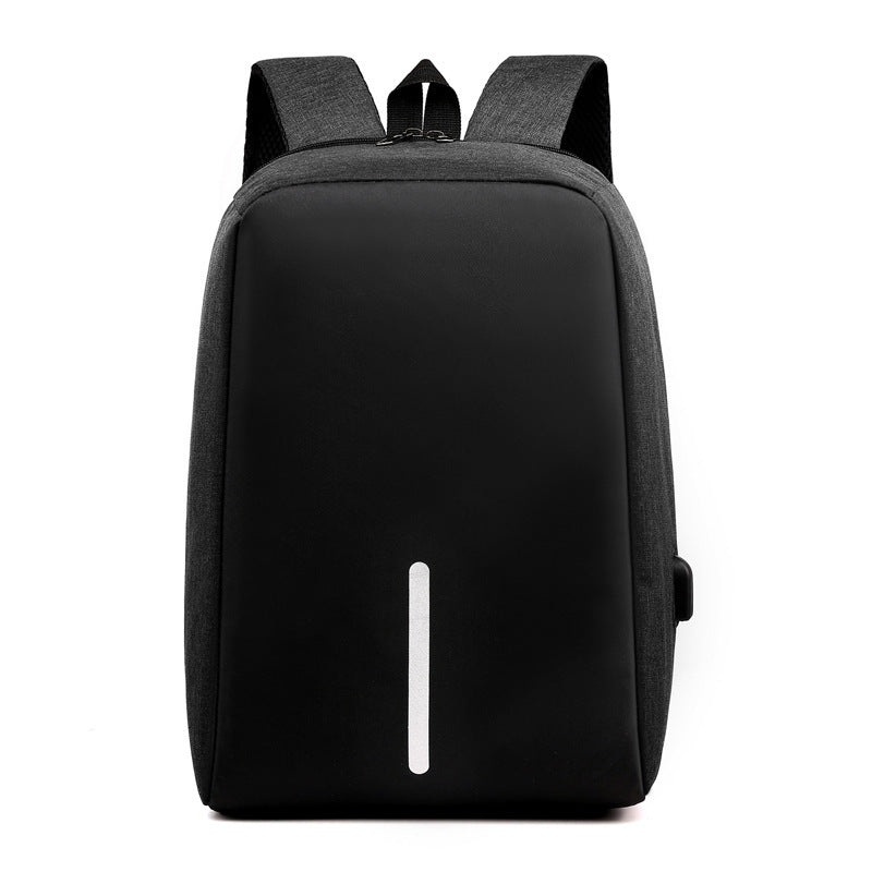 Fashion Anti-Theft USB Backpack – Water-Resistant Oxford, Fits 15" Laptop, 20-35L