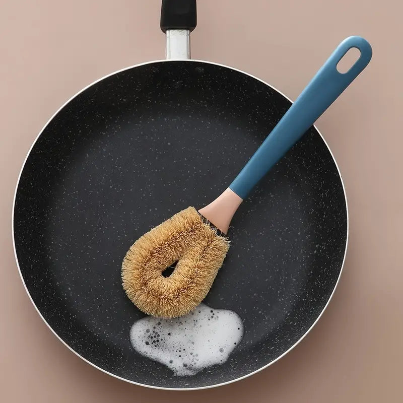 Eco-Friendly Long Handled Coconut Fiber Dish Brush